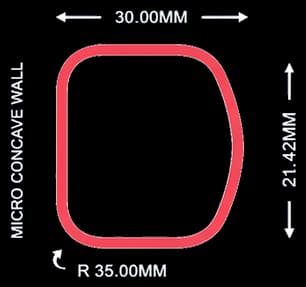 Arc shaft cross-section