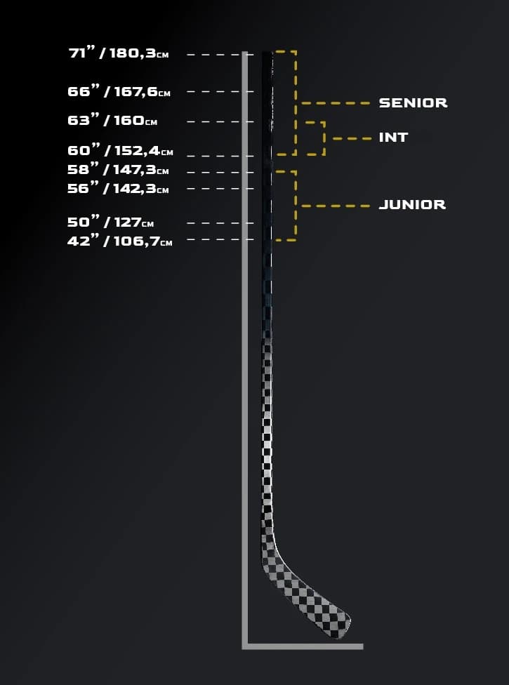 Stick length measurement guide